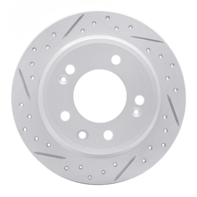 Hyundai Tucson Brake Rotor (1) - Rear Left - DFC - Drilled & Slotted Geoperformance - `09-`16