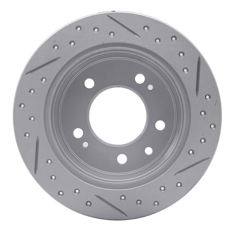 Hyundai Tucson Brake Rotor (1) - Rear Left - DFC - Drilled & Slotted Geoperformance - `09-`16