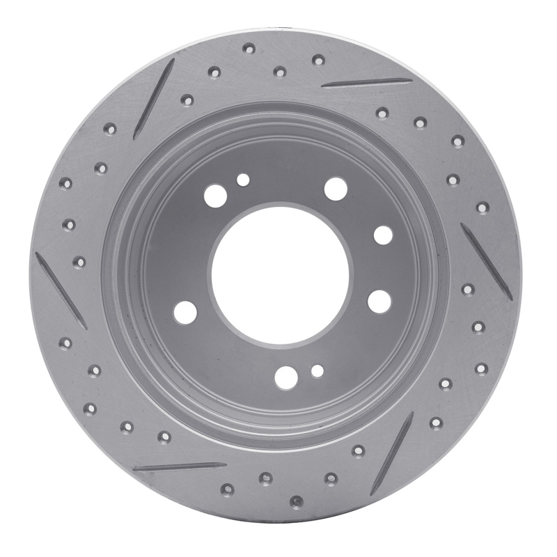Hyundai Elantra Brake Rotor (1) - Rear Right - DFC - Geoperformance Drilled & Slotted - `09-`16