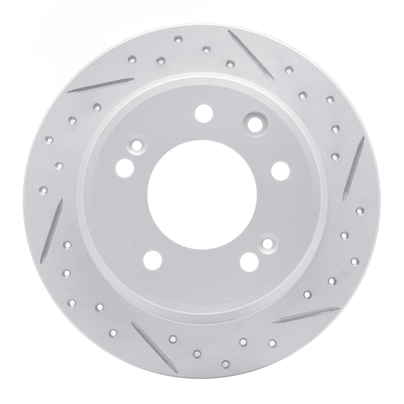 Hyundai Elantra Brake Rotor (1) - Rear Right - DFC - Geoperformance Drilled & Slotted - `09-`16