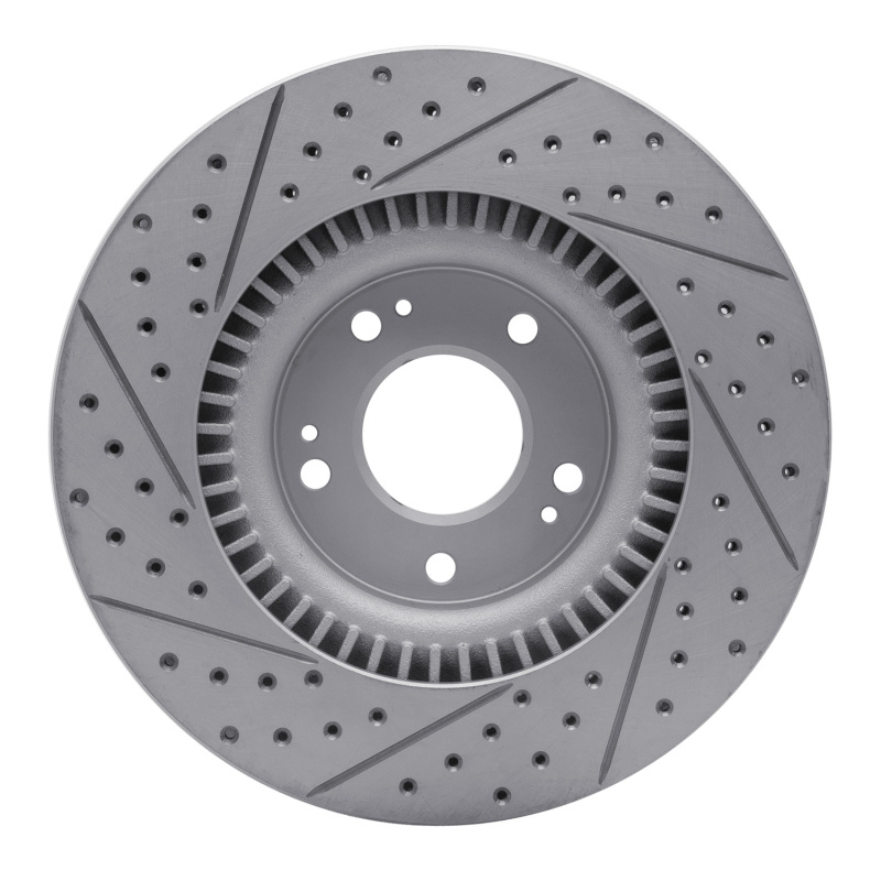 Hyundai Genesis Sedan Brake Rotor (1) - Front Right - DFC - Drilled & Slotted Geoperformance - `09-`11