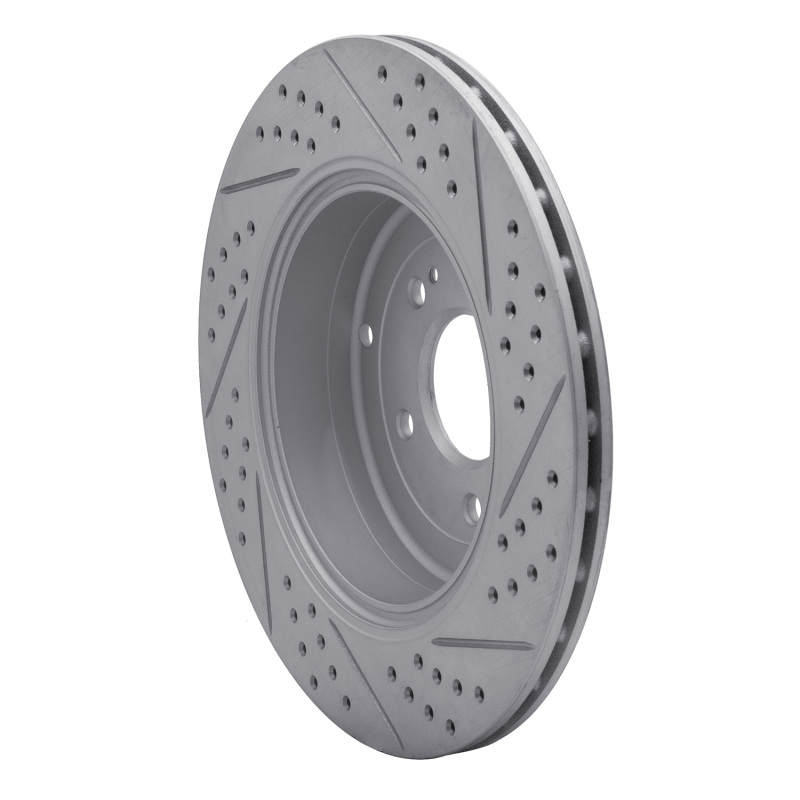 Hyundai Genesis Coupe Brake Rotor (1) - Rear Left - DFC - Geoperformance Slotted/Drilled - `10-`16