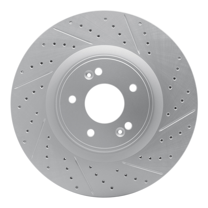 Hyundai Genesis Coupe Brake Rotor (1) - Front Right - DFC - Drilled & Slotted Geoperformance - `10-`16