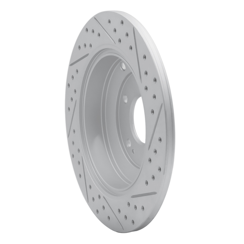 Hyundai Genesis Coupe Brake Rotor (1) - Rear Left - DFC - Drilled & Slotted Geoperformance - `10-`16