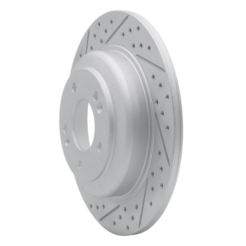 Hyundai Genesis Coupe Brake Rotor (1) - Rear Left - DFC - Drilled & Slotted Geoperformance - `10-`16