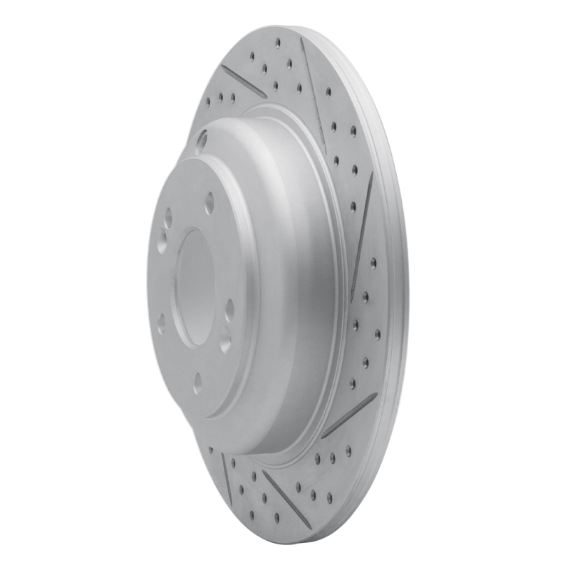 Hyundai Genesis Coupe Brake Rotor (1) - Rear Right - DFC - Drilled & Slotted Geoperformance - `10-`16