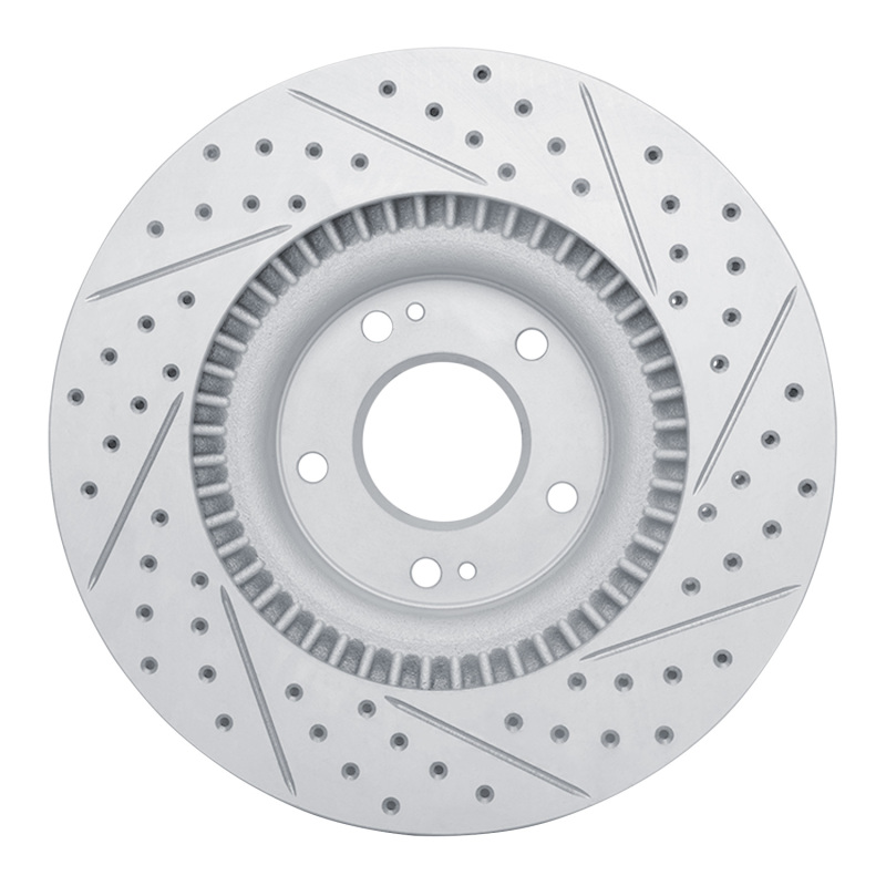 Hyundai Genesis Coupe Brake Rotor (1) - Front Left - DFC - Drilled & Slotted Geoperformance - `10-`16