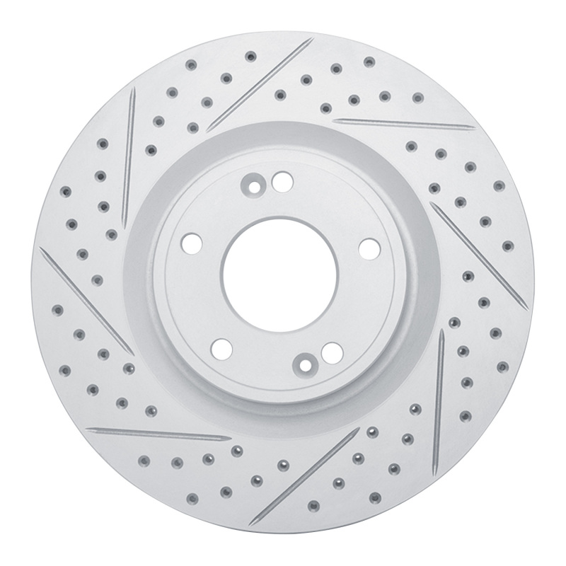 Hyundai Genesis Coupe Brake Rotor (1) - Front Left - DFC - Drilled & Slotted Geoperformance - `10-`16