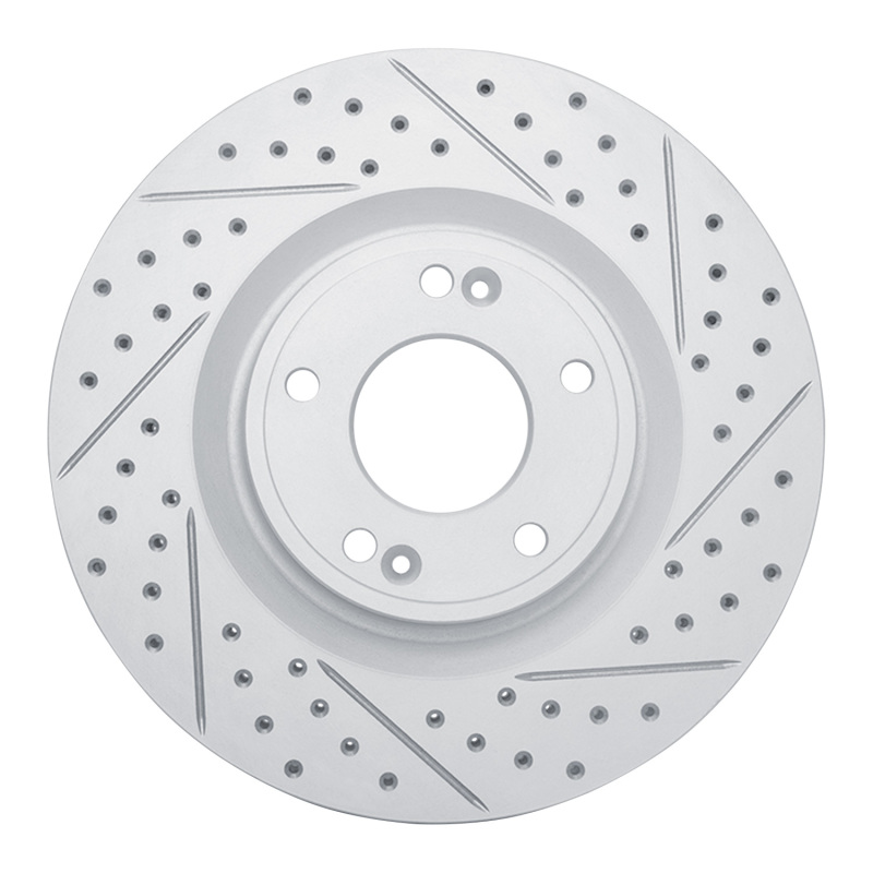Hyundai Genesis Coupe Brake Rotor (1) - Front Right - DFC - Drill & Slot Geoperformance - `10-`16