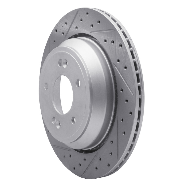 Hyundai Equus Brake Rotor (1) - Rear Left - DFC - Drilled & Slotted Geoperformance - `11-`17