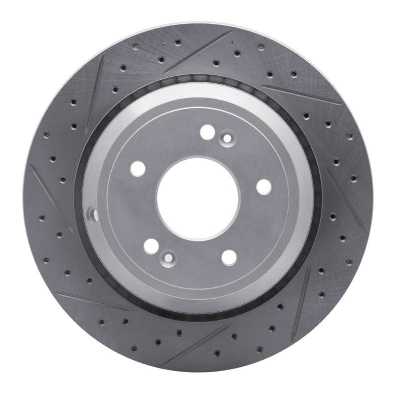 Hyundai Equus Brake Rotor (1) - Rear Left - DFC - Drilled & Slotted Geoperformance - `11-`17