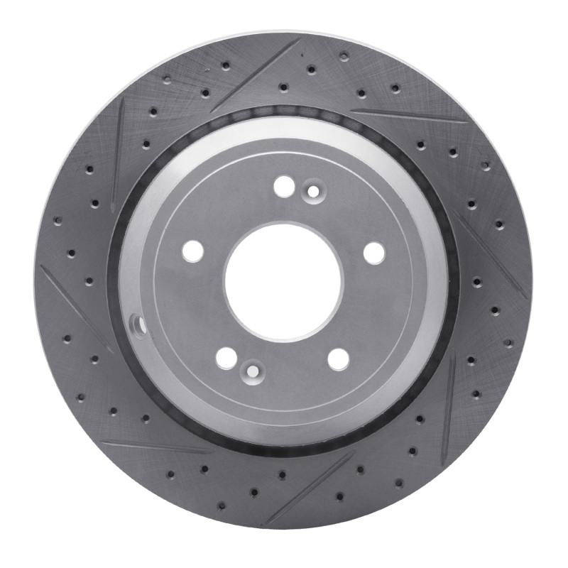 Hyundai Equus Brake Rotor (1) - Rear Right - DFC - Drilled & Slotted Geoperformance - `11-`17