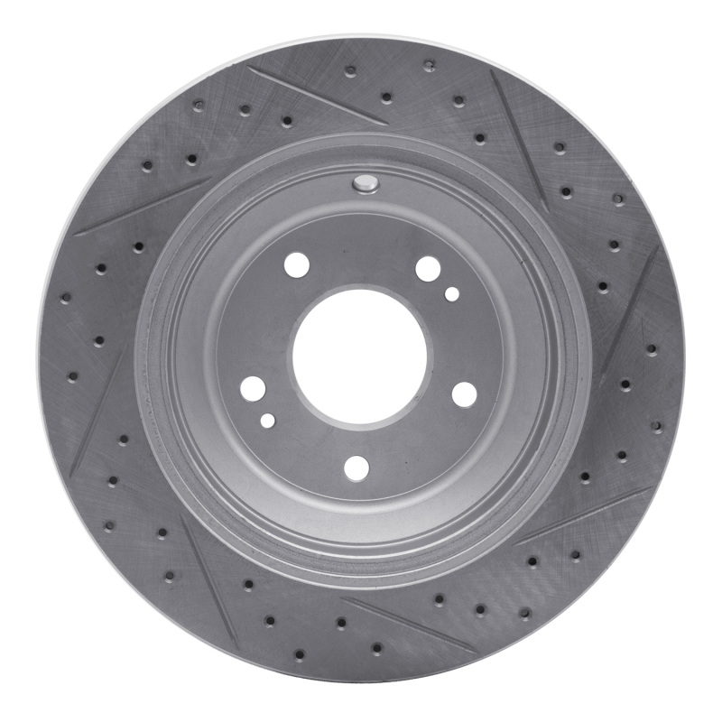 Hyundai Equus Brake Rotor (1) - Rear Right - DFC - Drilled & Slotted Geoperformance - `11-`17