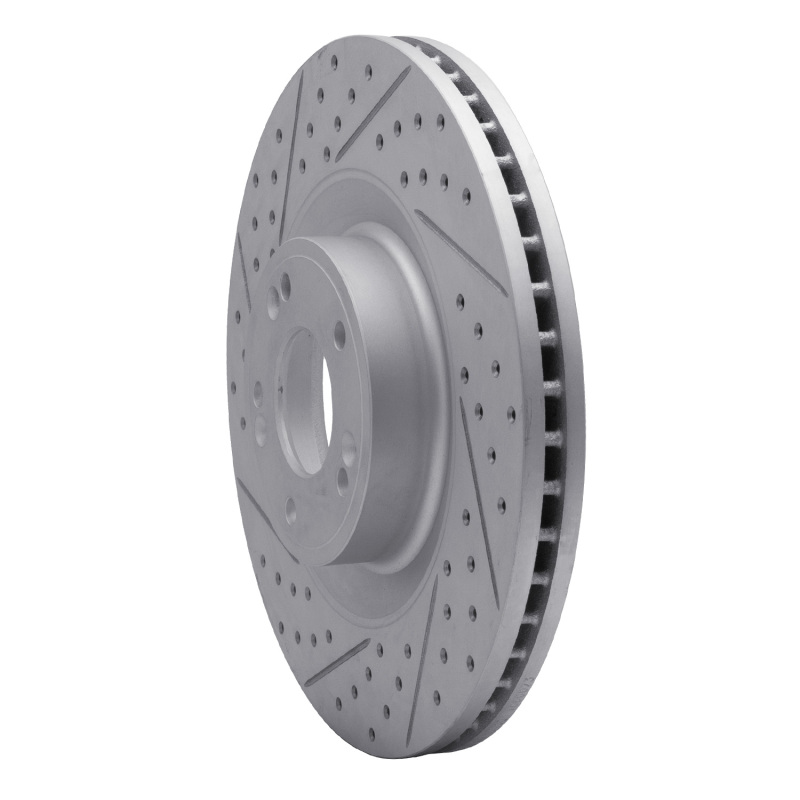 Genesis G80 Brake Rotor (1) - Front Left - DFC - Drilled & Slotted Geoperformance - `11-`17