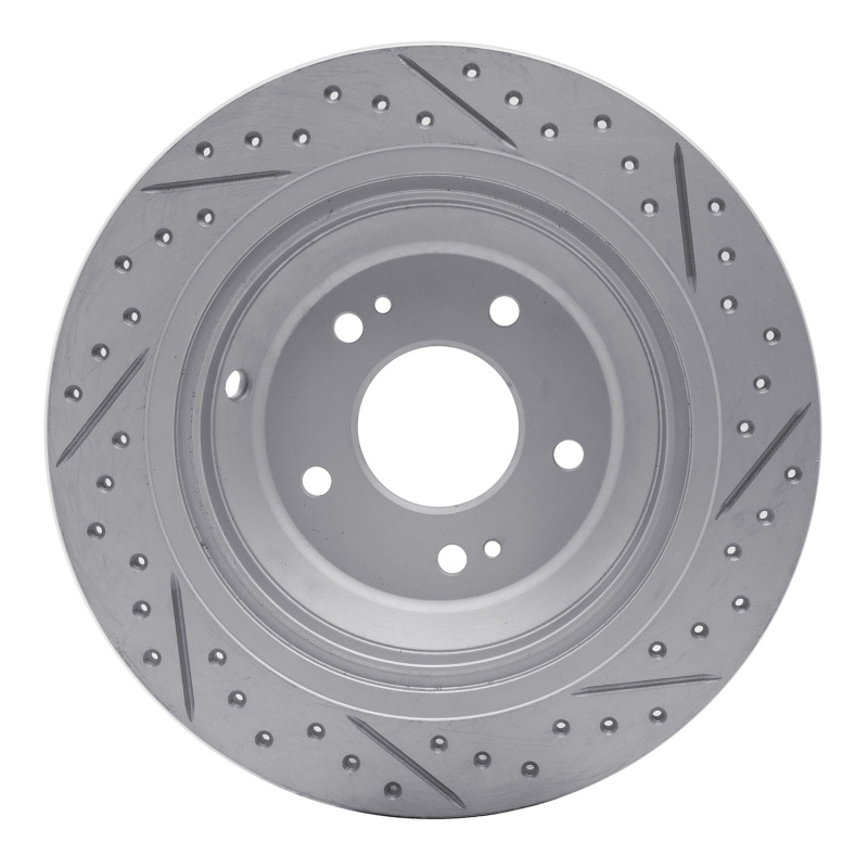 Genesis G80 Brake Rotor (1) - Rear Left - DFC - Drilled & Slotted Geoperformance - `09-`20
