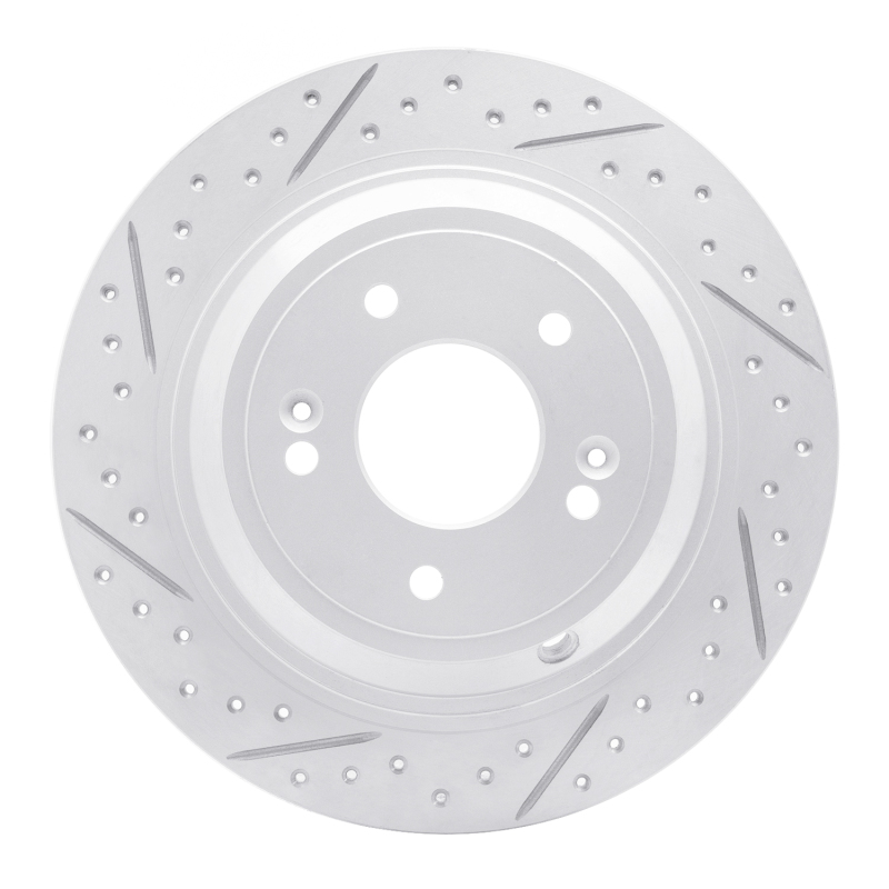 Genesis G80 Brake Rotor (1) - Rear Left - DFC - Drilled & Slotted Geoperformance - `09-`20