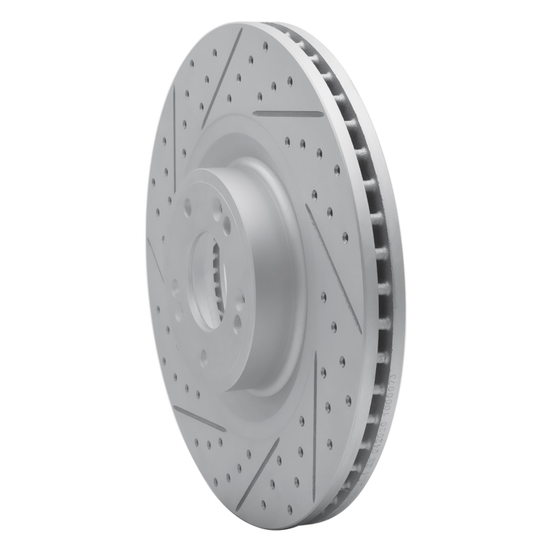 Genesis G80 Brake Rotor (1) - Front Left - DFC - Drilled & Slotted Geoperformance - `12-`17