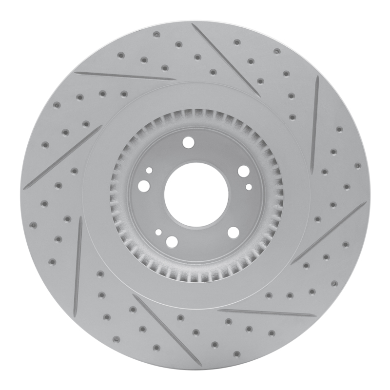 Genesis G80 Brake Rotor (1) - Front Left - DFC - Drilled & Slotted Geoperformance - `12-`17