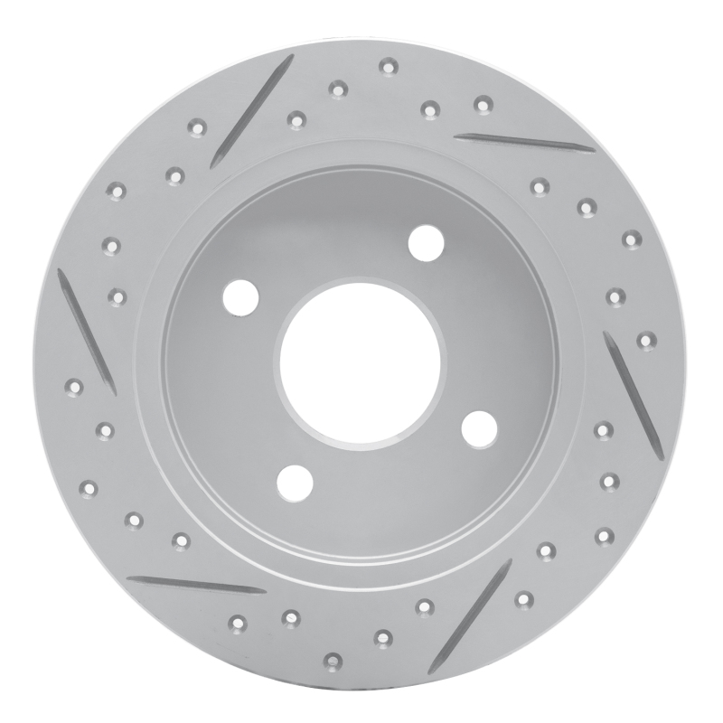 Dodge Attitude Brake Rotor (1) - Rear Right - DFC - Geoperformance Drilled & Slotted - `12-`25