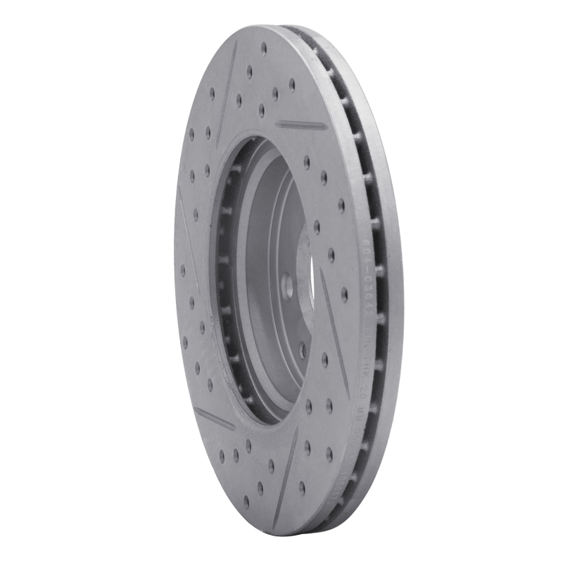 Dodge Attitude Brake Rotor (1) - Front Right - DFC - Drilled & Slotted Geoperformance - `12-`25