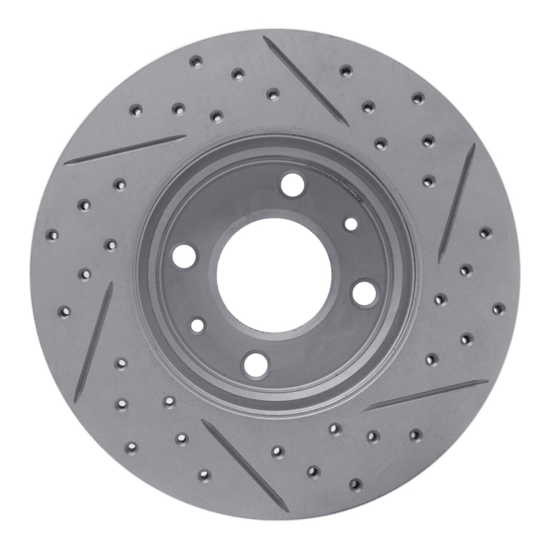 Dodge Attitude Brake Rotor (1) - Front Right - DFC - Drilled & Slotted Geoperformance - `12-`25