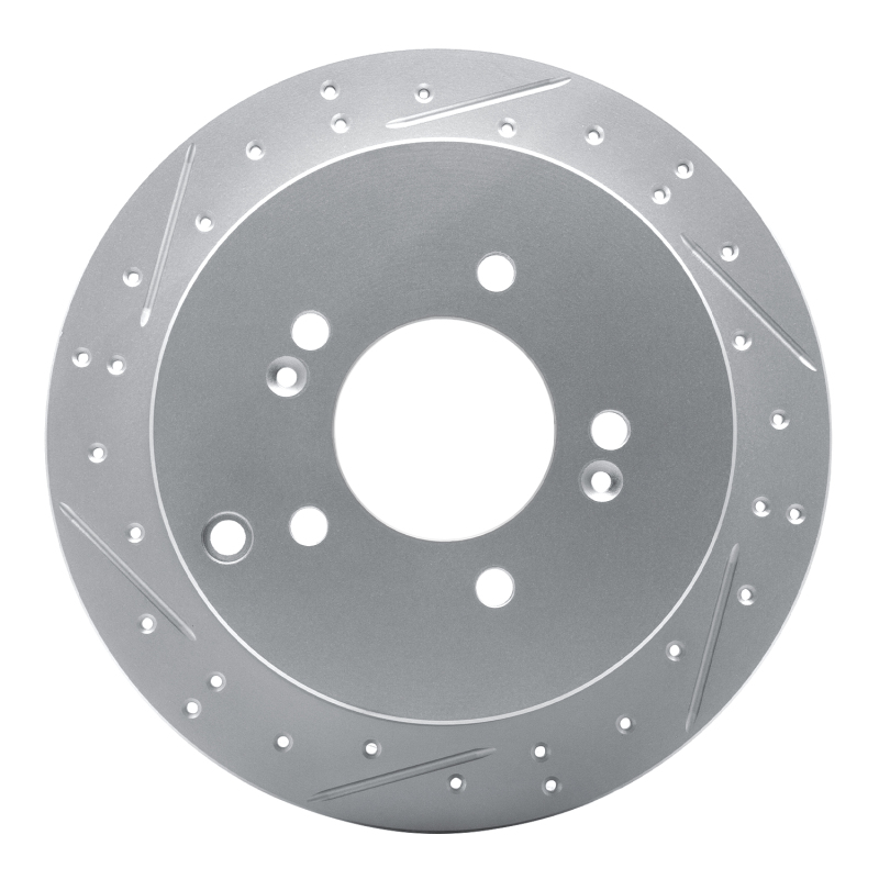Hyundai Santa Fe Brake Rotor (1) - Rear Left - DFC - Drilled & Slotted Geoperformance - `01-`16