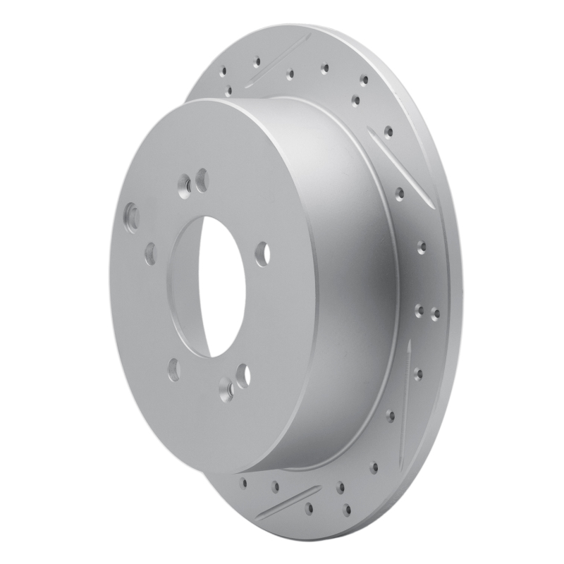 Hyundai Santa Fe Brake Rotor (1) - Rear Left - DFC - Drilled & Slotted Geoperformance - `01-`16