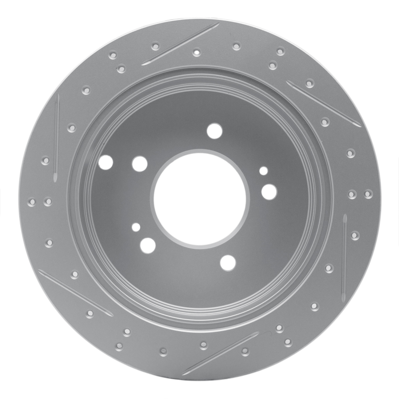 Hyundai Santa Fe Brake Rotor (1) - Rear Right - DFC - Geoperformance Drilled & Slotted - `01-`16