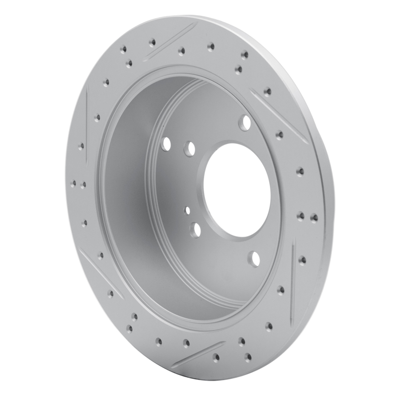 Hyundai Santa Fe Brake Rotor (1) - Rear Right - DFC - Geoperformance Drilled & Slotted - `01-`16