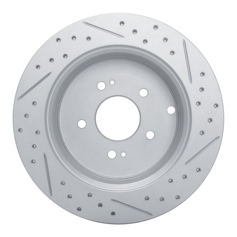 Hyundai Santa Fe Brake Rotor (1) - Rear Left - DFC - Geoperformance Rotors - Drilled & Slotted - `07-`09