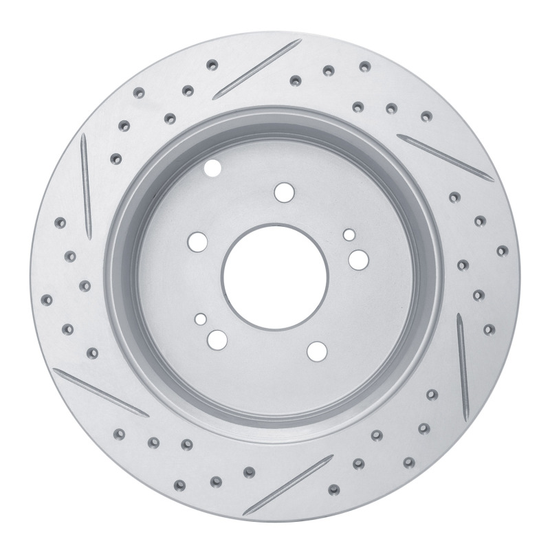Hyundai Santa Fe Brake Rotor (1) - Rear Right - DFC - Geoperformance Drilled & Slotted - `07-`09