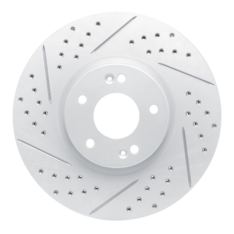 Hyundai Veracruz Brake Rotor (1) - Front Left - DFC - Geoperformance Drilled & Slotted - `07-`12
