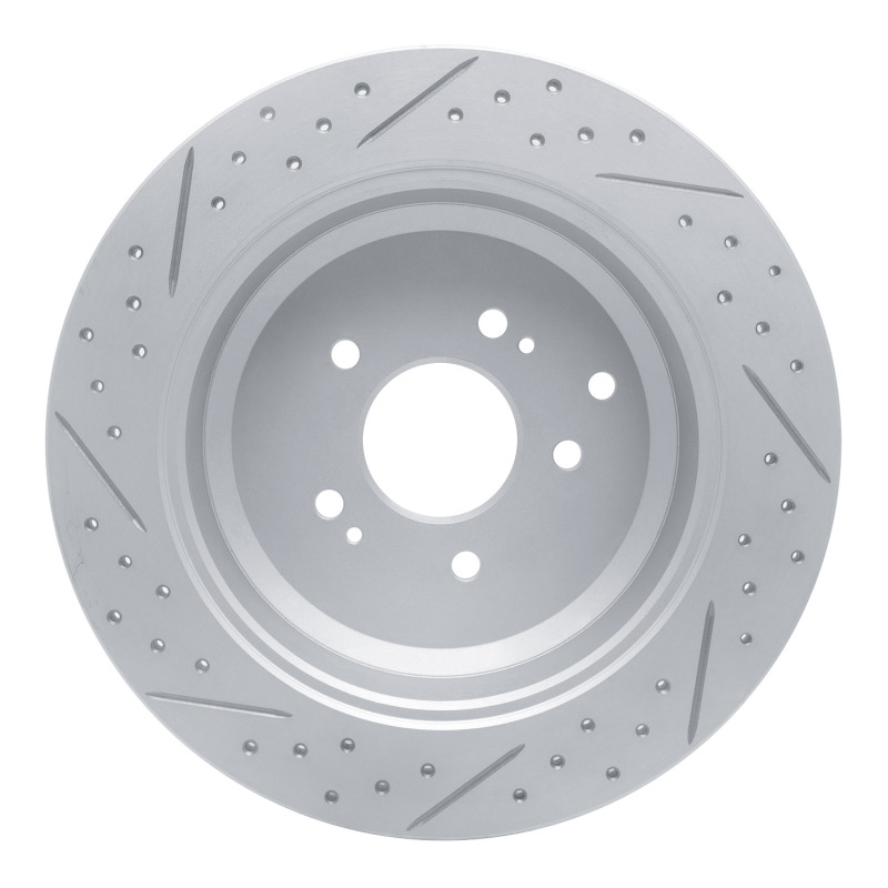 Hyundai Veracruz Brake Rotor (1) - Rear Right - DFC - Drilled & Slotted Geoperformance - `07-`12