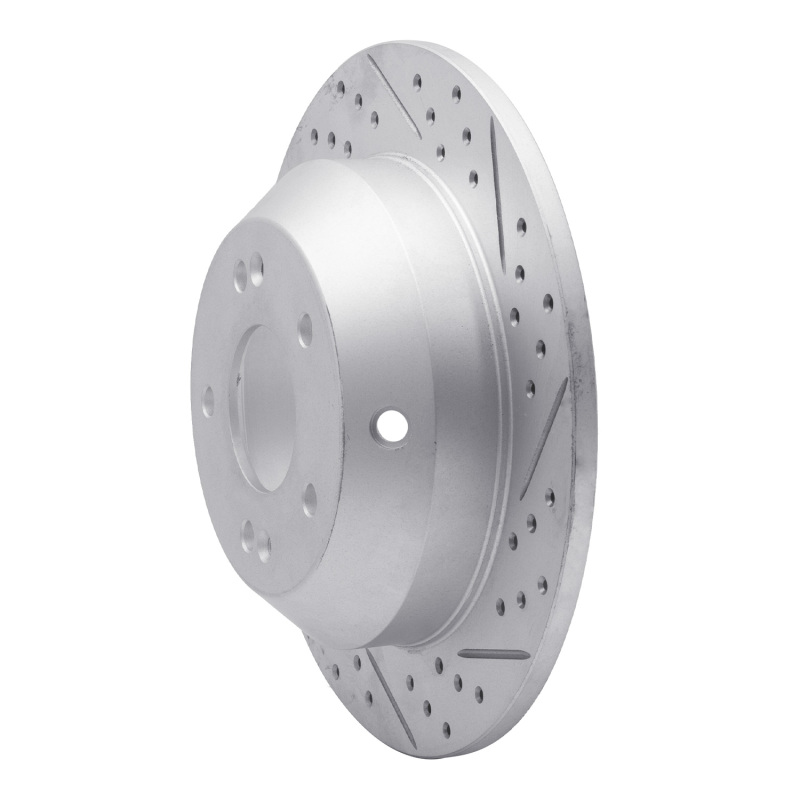 Hyundai Santa Fe Brake Rotor (1) - Rear Right - DFC - Drilled & Slotted Geoperformance - `10-`21