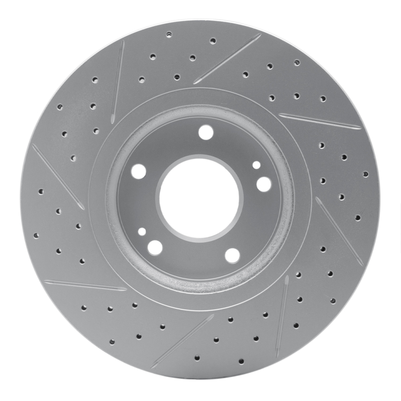 Hyundai Santa Fe Brake Rotor (1) - Front Right - DFC - Geoperformance Drilled & Slotted - `10-`13