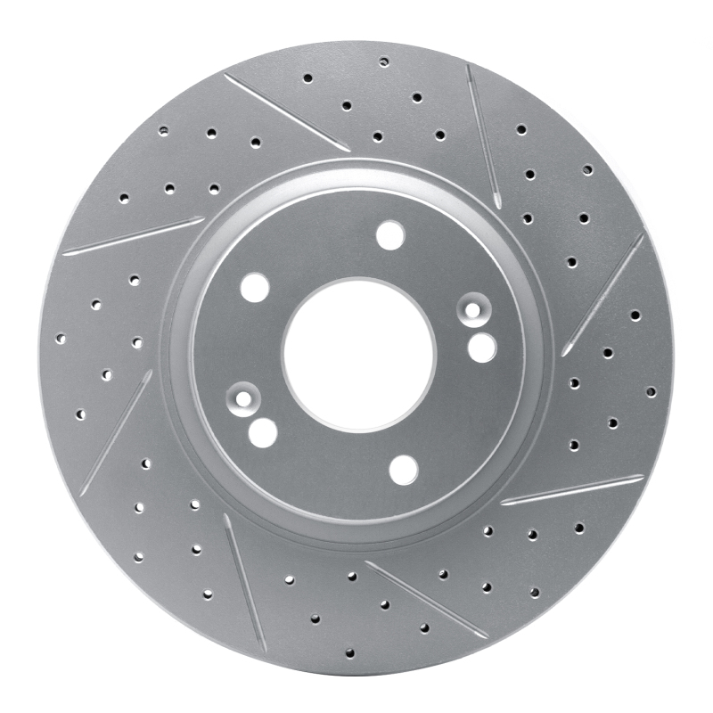 Hyundai Santa Fe Brake Rotor (1) - Front Right - DFC - Geoperformance Drilled & Slotted - `10-`13