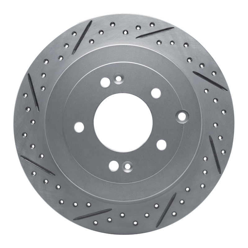 Hyundai Tucson Brake Rotor (1) - Rear Left - DFC - Geoperformance Drilled & Slotted - `16-`22