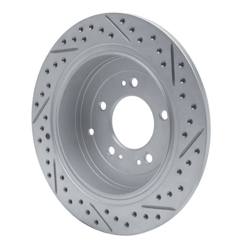 Hyundai Tucson Brake Rotor (1) - Rear Left - DFC - Geoperformance Drilled & Slotted - `16-`22