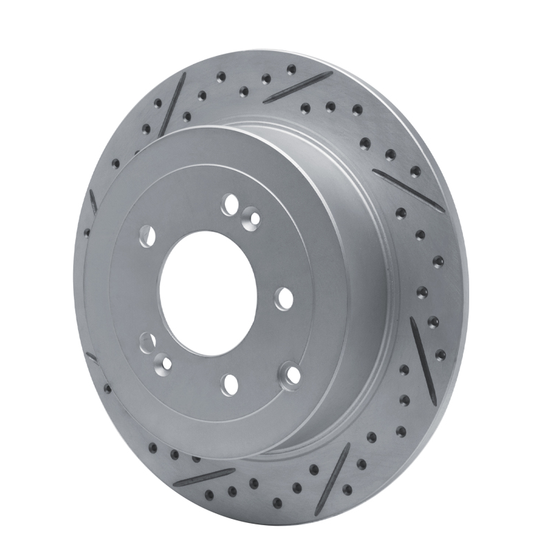 Hyundai Tucson Brake Rotor (1) - Rear Left - DFC - Geoperformance Drilled & Slotted - `16-`22