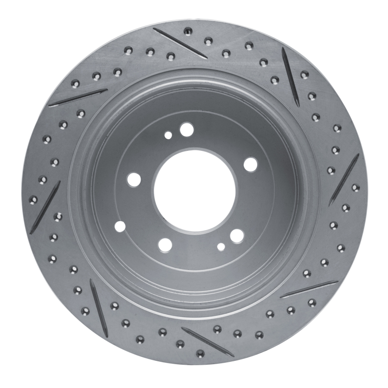 Hyundai Tucson Brake Rotor (1) - Rear Left - DFC - Geoperformance Drilled & Slotted - `16-`22