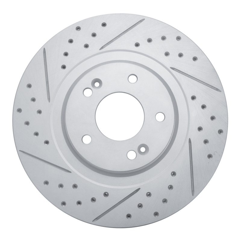 Hyundai Santa Fe Brake Rotor (1) - Front Left - DFC - Geoperformance Rotor - Drilled and Slotted - `13-`20