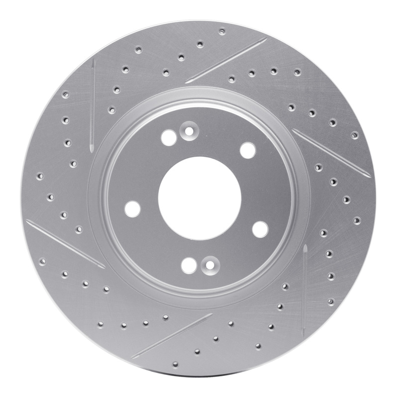 Hyundai Elantra Brake Rotor (1) - Front Right - DFC - Geoperformance Drilled & Slotted - `15-`26