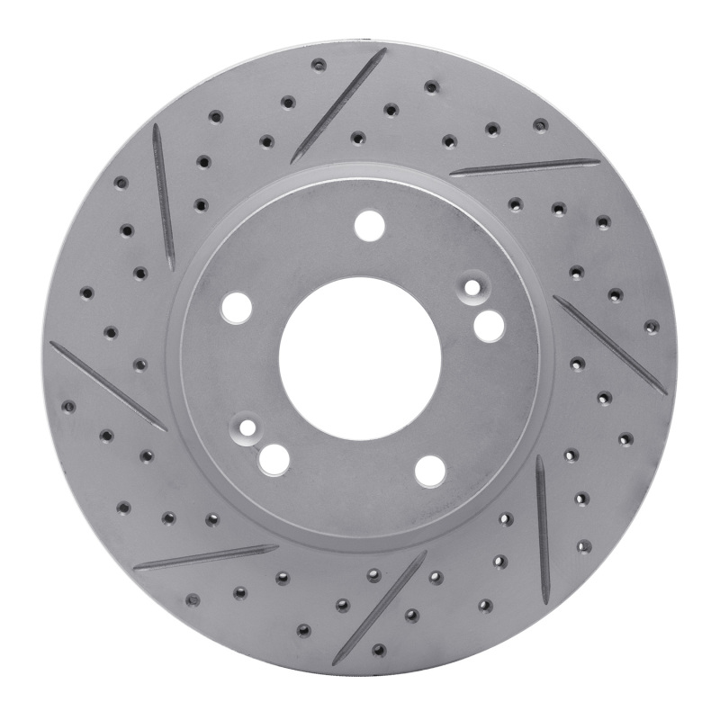 Hyundai Ioniq Brake Rotor (1) - Front Left - DFC - Drilled & Slotted Geoperformance - `17-`22