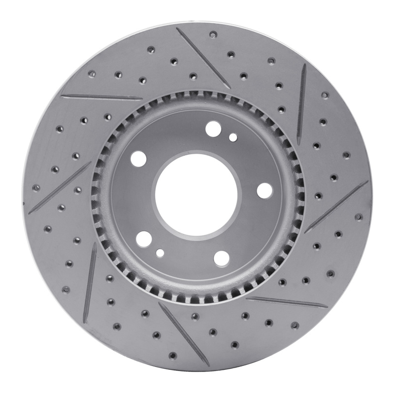Hyundai Ioniq Brake Rotor (1) - Front Left - DFC - Drilled & Slotted Geoperformance - `17-`22