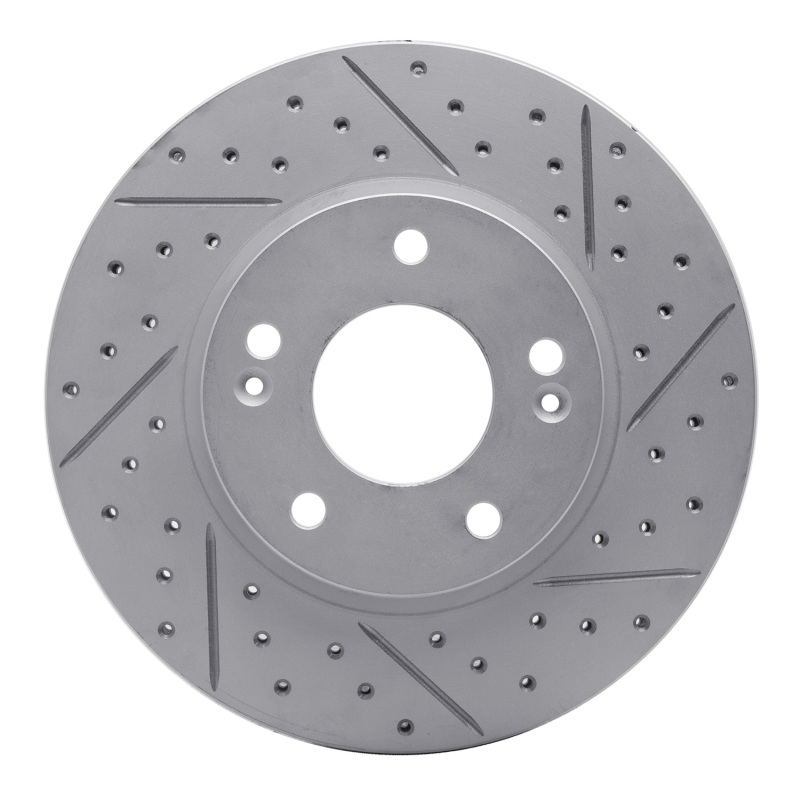 Hyundai Ioniq Brake Rotor (1) - Front Right - DFC - Geoperformance Drilled & Slotted - `17-`22