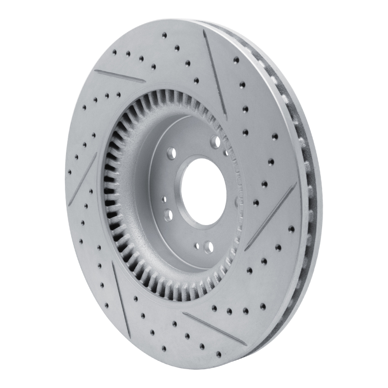 Genesis G80 Brake Rotor (1) - Front Left - DFC - Geoperformance Rotors - Drilled & Slotted - `18-`20