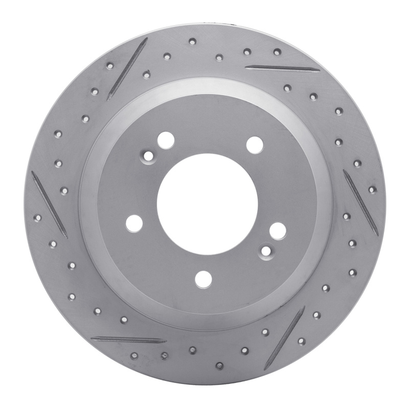 Hyundai Kona Brake Rotor (1) - Rear Left - DFC - Geoperformance Rotor - Drilled & Slotted - `14-`23