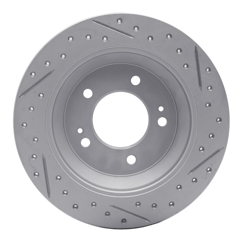 Hyundai Kona Brake Rotor (1) - Rear Left - DFC - Geoperformance Rotor - Drilled & Slotted - `14-`23