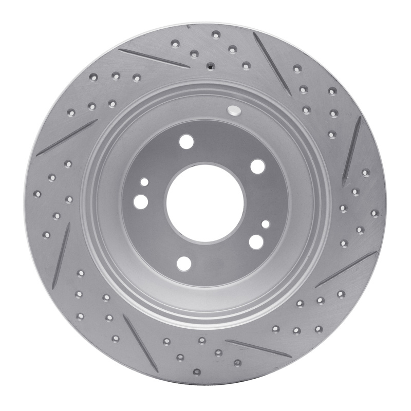 Hyundai Kona Brake Rotor (1) - Rear Right - DFC - Drilled & Slotted Geoperformance - `14-`23