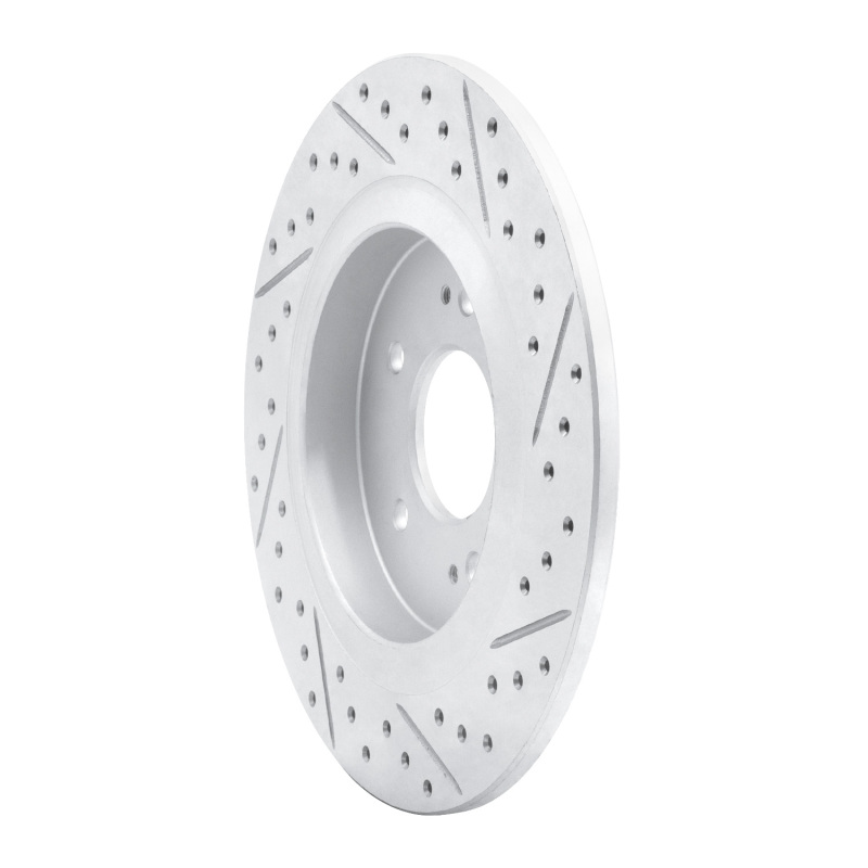 Hyundai Santa Fe Brake Rotor (1) - Rear Left - DFC - Drilled & Slotted Geoperformance - `19-`25